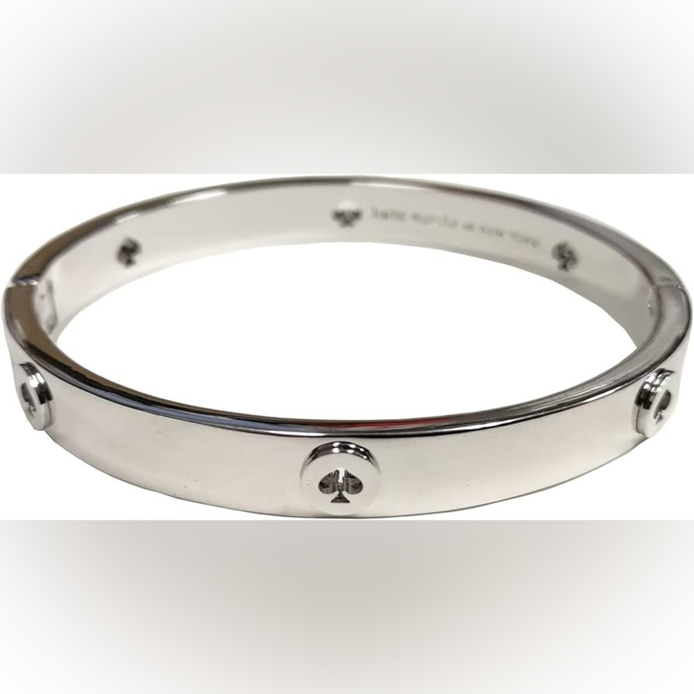 KATE SPADE Silver Spot the Spade Bangle